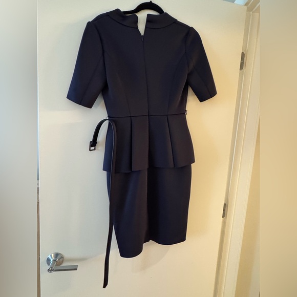 NWOT Badgley Mischka Elbow Sleeve Scuba Peplum Dress - Picture 5 of 5